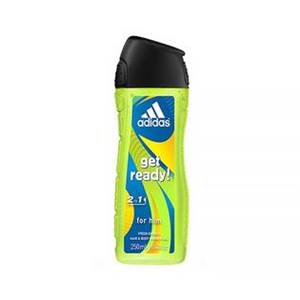 Adidas Get Ready 2in1 Fresh Energy Hair & Body Shower Gel for Men 250ml         