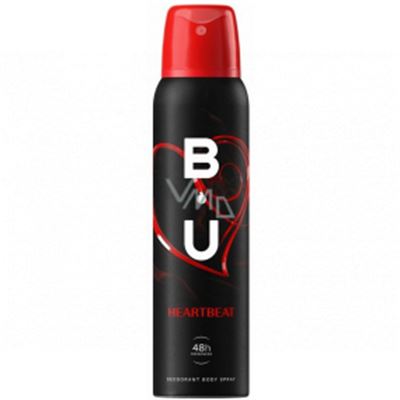 B.U Heartbeat deodorant telový sprej pre ženy 150 ml                            