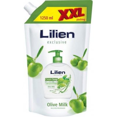 TEKUTÉ MYDLO NÁPLŇ XXL LILIEN OLIVA 1250 ML                                     